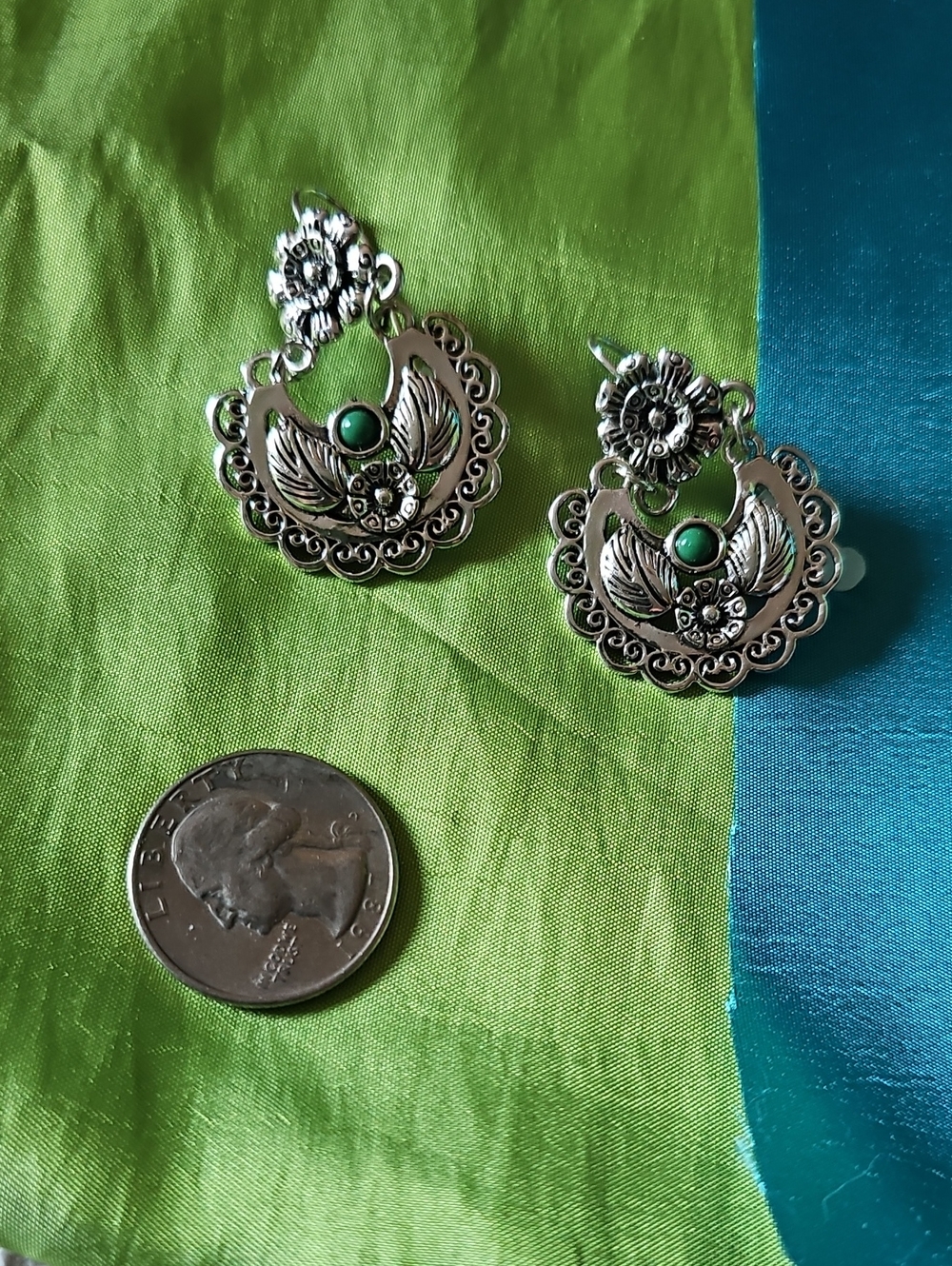 Beautiful Pair Of Earrings Native Style